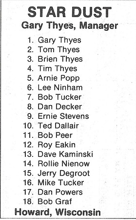 1981 Major State Tournament at Wouters Front Green Bay  (6)