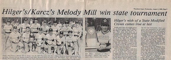 1989 Major A State Tournament Wautoma  (.1)