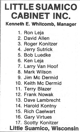 1981 Major State Tournament at Wouters Front Green Bay  (7)