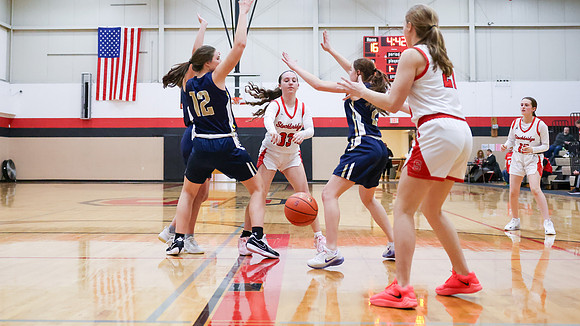 12-15-25 Stockbridge Girls Varsity Basketball vs. Chesterton Academy of St. John Paul II Classical (303)