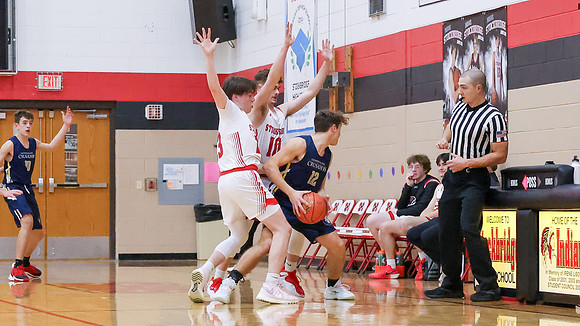 12-15-25 Stockbridge Varsity Boys Basketball vs. Chesterton Academy of St. Paul II Classical (80)