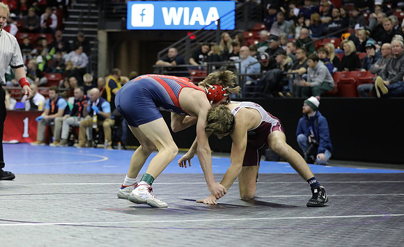 Sun Prairie 132 lbs. Parker Olson Match #1 State Tournament 2023    (24)