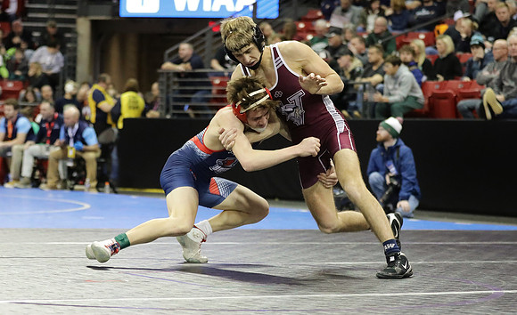 Sun Prairie 132 lbs. Parker Olson Match #1 State Tournament 2023    (27)