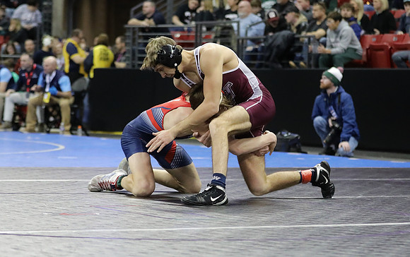 Sun Prairie 132 lbs. Parker Olson Match #1 State Tournament 2023    (29)