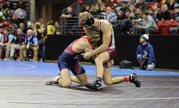 Sun Prairie 132 lbs. Parker Olson Match #1 State Tournament 2023    (30)