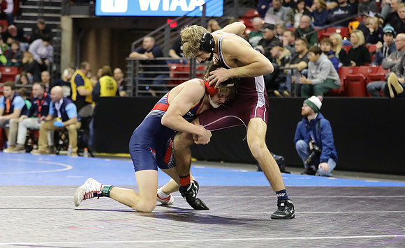 Sun Prairie 132 lbs. Parker Olson Match #1 State Tournament 2023    (31)