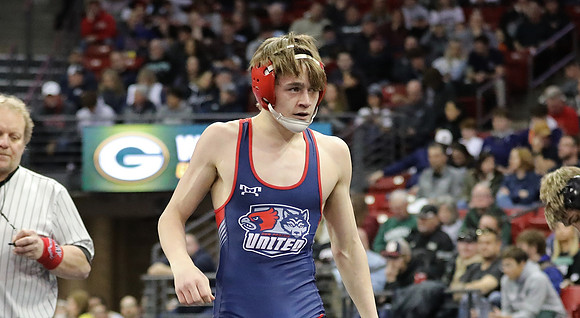Sun Prairie 132 lbs. Parker Olson Match #1 State Tournament 2023    (46)