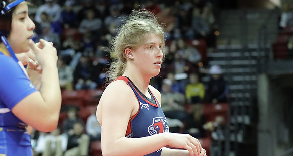 Sun Prairie 165 lbs. Sophia Bassino Match #1 at State Tournament 2023  (18)