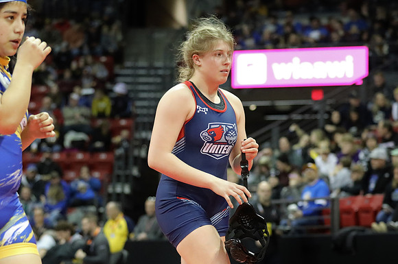 Sun Prairie 165 lbs. Sophia Bassino Match #1 at State Tournament 2023  (24)