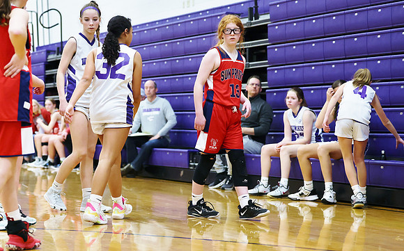 3-12-23 7th Grade Girls Sun Prairie (Cleveland) vs. Waunakee (23)