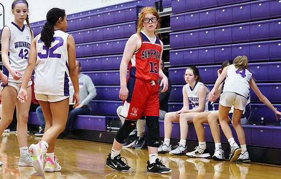 3-12-23 7th Grade Girls Sun Prairie (Cleveland) vs. Waunakee (25)