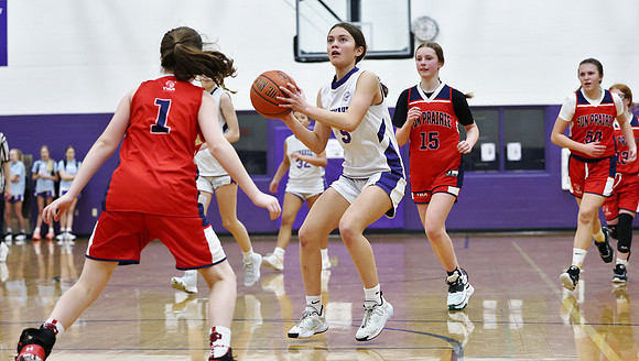 3-12-23 7th Grade Girls Sun Prairie (Cleveland) vs. Waunakee (50)