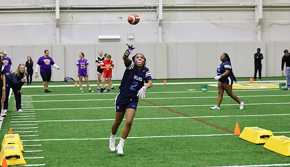 4-1-23 Team Skills Challenge Green Bay Packers Girls Flag Open  (29)