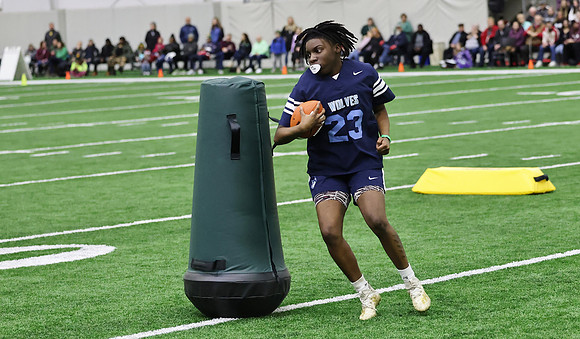 4-1-23 Team Skills Challenge Green Bay Packers Girls Flag Open  (42)
