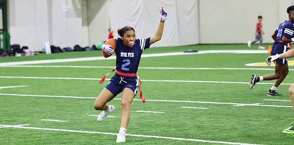 4-1-23 Game 2 vs. Clayton - Green Bay Packers Girls Flag Open  (266)