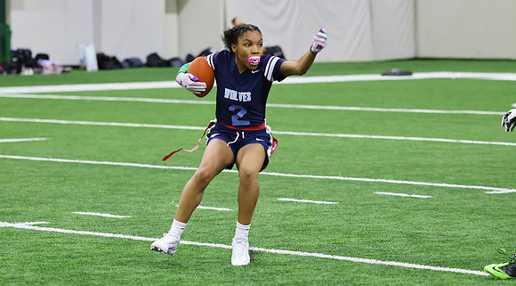 4-1-23 Game 2 vs. Clayton - Green Bay Packers Girls Flag Open  (267)
