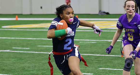 4-1-23 Game 2 vs. Clayton - Green Bay Packers Girls Flag Open  (276)