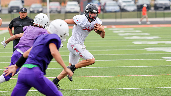 8-11-23 Varsity Scrimmage vs. Stoughton, Kettle Morain, Grafton  (19)
