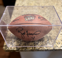 ($800.00) Item #52 Brett Favre Autographed Superbowl Pro Football & Case