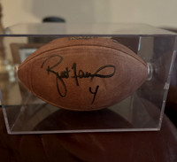 ($800.00) Item #52 Brett Favre Autographed Superbowl Pro Football & Case