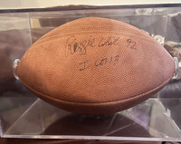 ($1000.00) Item #51 Reggie White Autographed Superbowl XXXI Pro Football & Case
