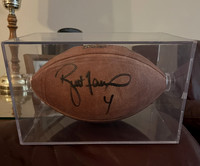 ($800.00) Item #52 Brett Favre Autographed Superbowl Pro Football & Case