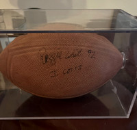 ($1000.00) Item #51 Reggie White Autographed Superbowl XXXI Pro Football & Case