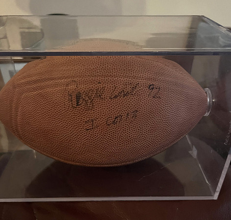 ($1000.00) Item #51 Reggie White Autographed Superbowl XXXI Pro Football & Case