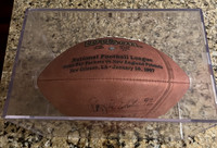 ($1000.00) Item #51 Reggie White Autographed Superbowl XXXI Pro Football & Case
