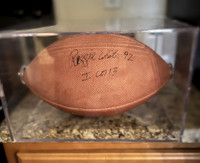 ($1000.00) Item #51 Reggie White Autographed Superbowl XXXI Pro Football & Case