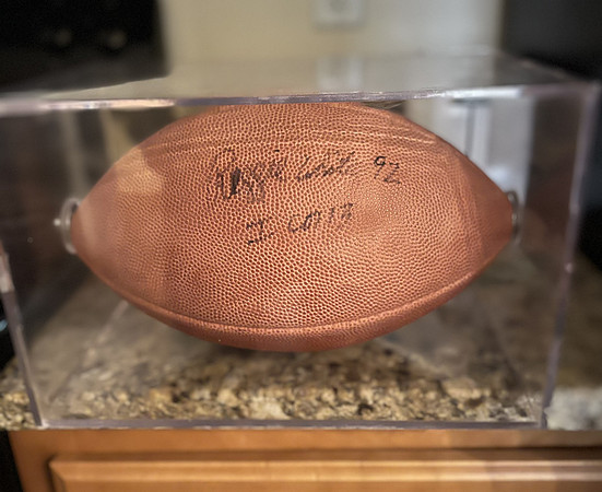 ($1000.00) Item #51 Reggie White Autographed Superbowl XXXI Pro Football & Case
