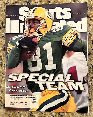 ($20.00) Item #109 Sports Illustrated  Desmond Howard Super Bowl Special Team MVP on Cover Feb 3, 1997