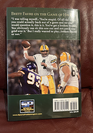 ($15.00) Item #128 Game of My Life Memorable Stories by Chuck Carlson (2008) Sports Illustrated LLC, Small message inside book, backside of page 1