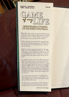 ($15.00) Item #128 Game of My Life Memorable Stories by Chuck Carlson (2005) Sports Illustrated LLC, Small message inside book, backside of page 1