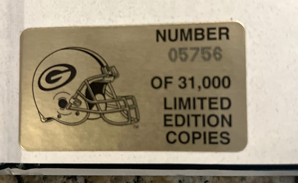 ($30.00) Item # 129 Titeltown Again Limited Edition number 05756 of 31,000, Super bowl season of the 1996 Green Bay Packers Letter of Auth, 144 Pages Bob Carlson, Mike Holmgren, Bob Harlan (4)