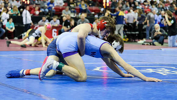 2024 State Tourney 144lbs Parker Olson Bout 1 (32)