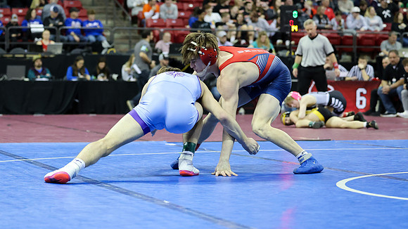 2024 State Tourney 144lbs Parker Olson Bout 1 (37)