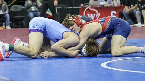 2024 State Tourney 144lbs Parker Olson Bout 1 (40)