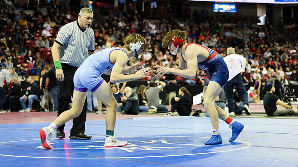 2024 State Tourney 144lbs Parker Olson Bout 1 (47)
