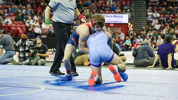 2024 State Tourney 144lbs Parker Olson Bout 1 (59)