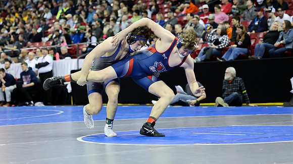 2024 State Tourney 190lbs Isaiah Horan  Bout 1  (15)
