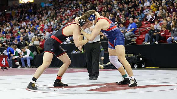 2024 Wis Wrestling  State Tourney 215lbs. Jaxon Johnson Bout 1   (10)