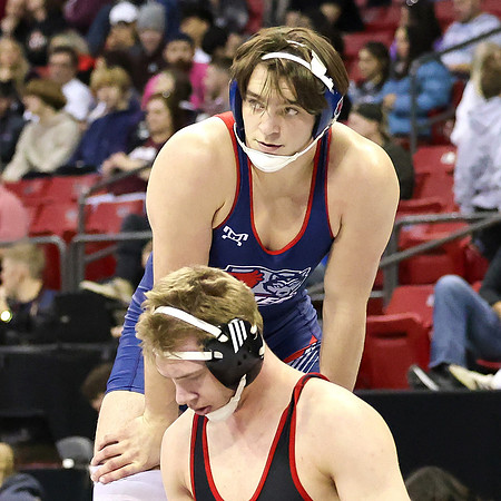 2024 Wis Wrestling  State Tourney 215lbs. Jaxon Johnson Bout 1   (18)