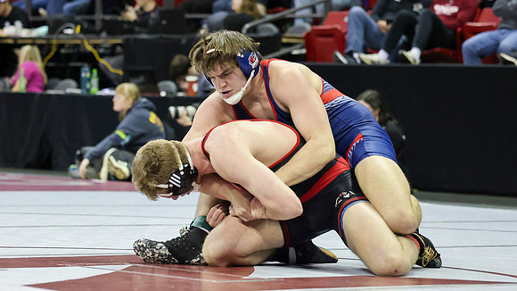 2024 Wis Wrestling  State Tourney 215lbs. Jaxon Johnson Bout 1   (24)