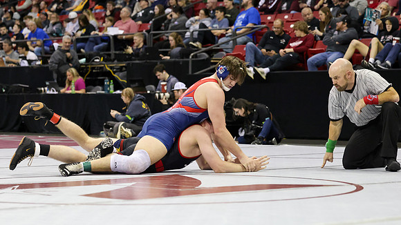 2024 Wis Wrestling  State Tourney 215lbs. Jaxon Johnson Bout 1   (29)