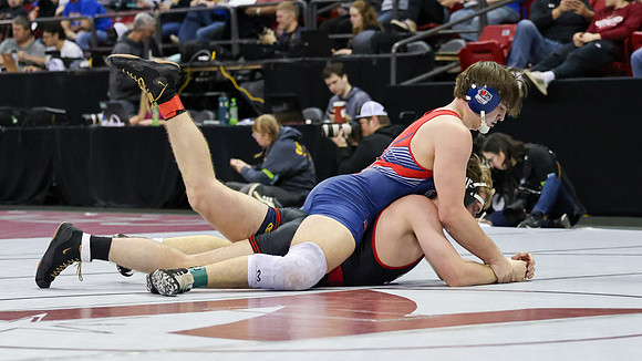 2024 Wis Wrestling  State Tourney 215lbs. Jaxon Johnson Bout 1   (30)