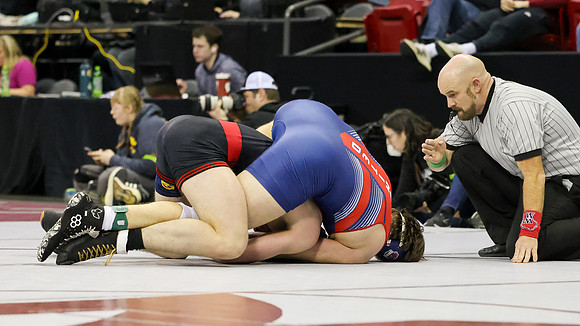 2024 Wis Wrestling  State Tourney 215lbs. Jaxon Johnson Bout 1   (38)