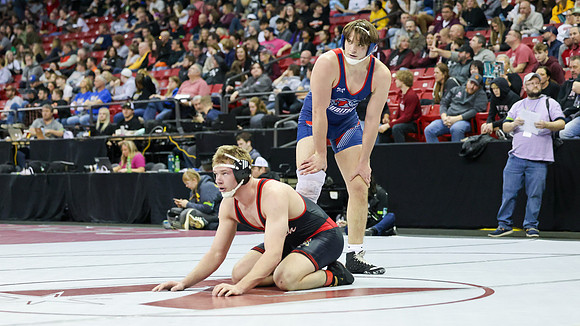 2024 Wis Wrestling  State Tourney 215lbs. Jaxon Johnson Bout 1   (44)