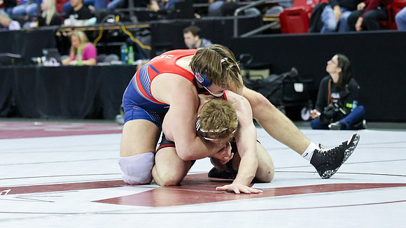 2024 Wis Wrestling  State Tourney 215lbs. Jaxon Johnson Bout 1   (45)