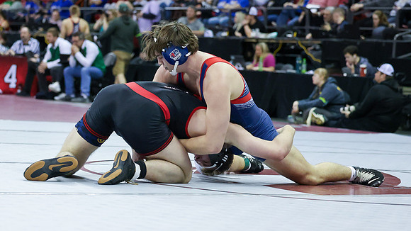 2024 Wis Wrestling  State Tourney 215lbs. Jaxon Johnson Bout 1   (48)